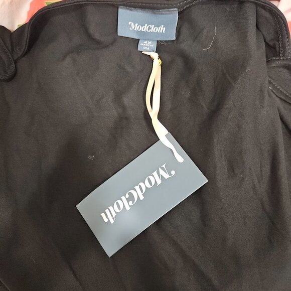 Modcloth Black Lace Trim Tank Top Camisole Plus Floral Lingerie New Tag Size 4X - Picture 7 of 8